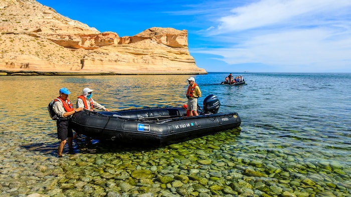 National Geographic expedition Zodiac landing